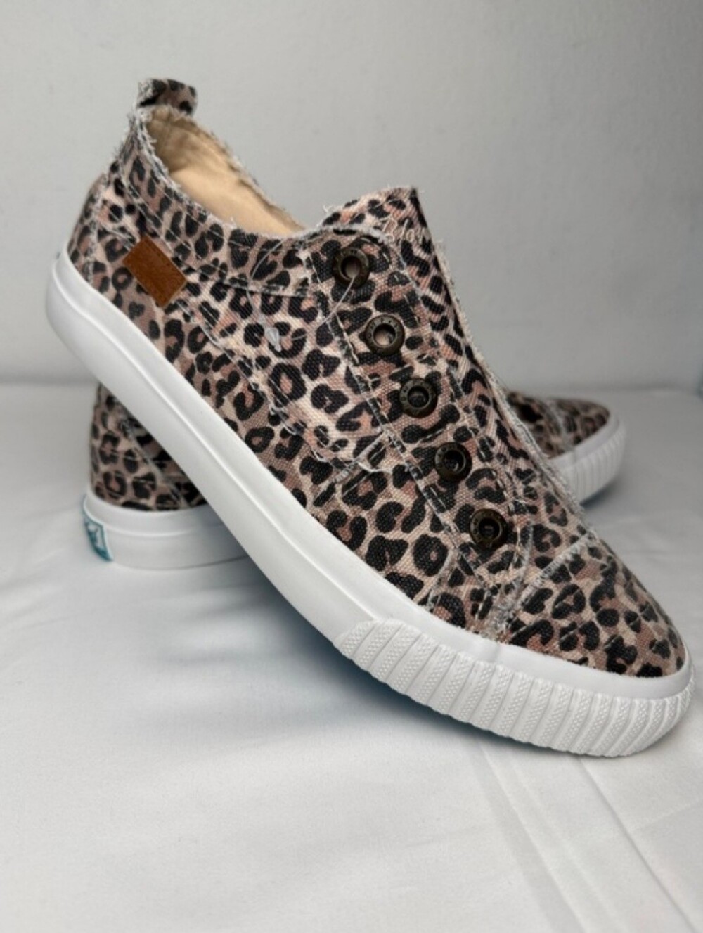 Blowfish Malibu Slip On Sneakers In Fun Leopard-Print. NWT. 7.5
